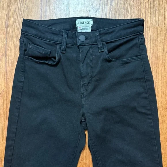L’Agence Margot Skinny High Rise Jeans in black size 25 - Picture 5 of 15
